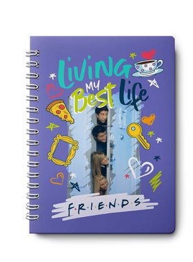 现货 老友记 手帐笔记本 12个月计划日程 新年礼物 日历 贴纸 英文原版周边 六人行 美剧 Friends: 12-Month Undated Planner