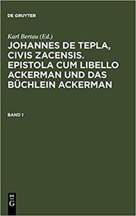 TEPLA ACKERMANN BD.1 JOHANNES BERTAU 9783110140194 预订