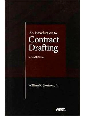 预订 An Introduction to Contract Drafting Sjostrom的合同起草概述，*版: 9780314287236