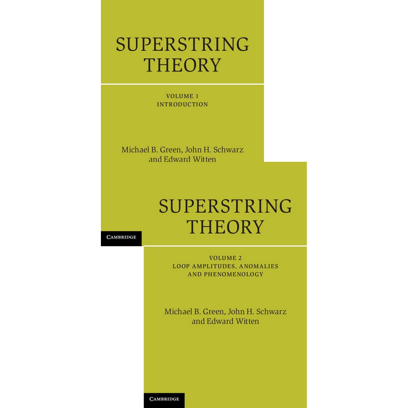 预订 Superstring Theory 2 Volume Hardback Set 25th Anniversary Edition 超弦理论 25周年纪念版 2卷本合集 9781107030312
