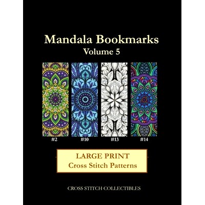 预订 Mandala Bookmarks Volume 5: Large Print Cross Stitch Patterns: 9798655922105
