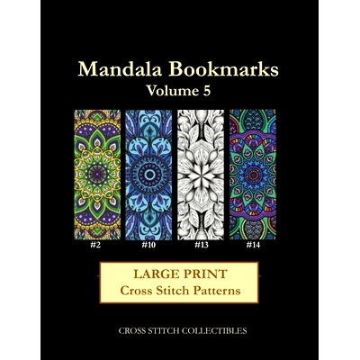 预订 Mandala Bookmarks Volume 5: Large Print Cross Stitch Patterns: 9798655922105