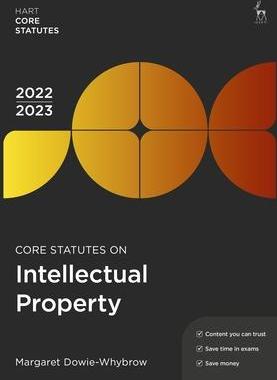 [预订]Core Statutes on Intellectual Property 2022-23 9781509960712
