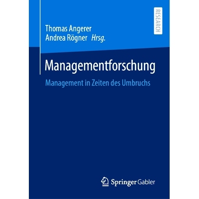 预订 Managementforschung: Management in Zeiten des Umbruchs: 9783658388201