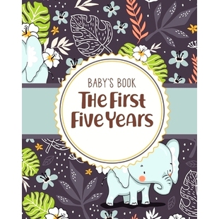 预订 Baby's Book The First Five Years: Memory Keeper First Time Parent As You Grow Baby Shower Gift