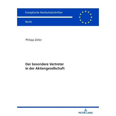 预订 Der besondere Vertreter in der Aktiengesellschaft 公司特别代表: 9783631800515