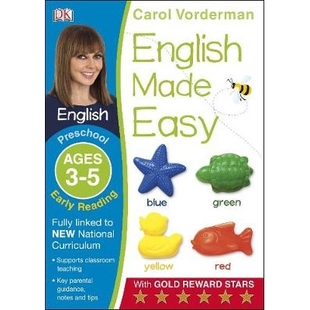 预订 English Made Easy: Early Reading, Ages 3-5 (Preschool):Supports the National Curriculum, Reading Exercise Book 轻松