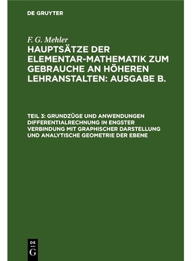 预订 Grundzüge und Anwendungen Differentialrechnung in engster Verbindung mit graphischer Darstellung und analytische G