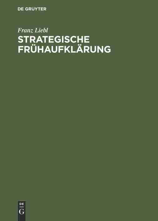 【预订】Strategische Frühaufklärung 9783486234183