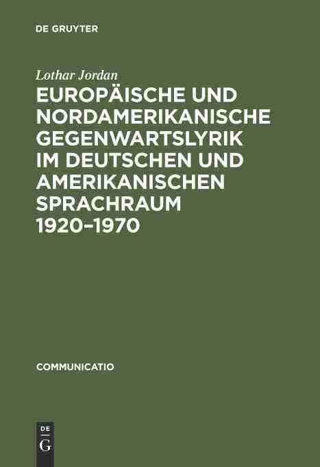 【预订】Europäische und nordamerikanische Gegenwartslyrik im deutschen und  9783484630086