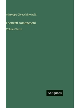 预订 I sonetti romaneschi: Volume Terzo: 9783563944561