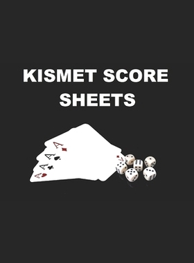 预订 Kismet Score Card: Make It Easy for Tracking Your Scores 120 pages: 9781656449375