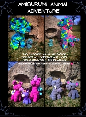 预订 Amigurumi Animal Adventure: A basic body pattern with modification patterns to make diffrent animals: 9798321263563