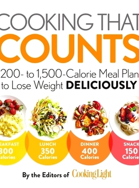 预订 Cooking that Counts: 1,200- to 1,500-Calorie Meal Plans to Lose Weight Deliciously: 9780848749507