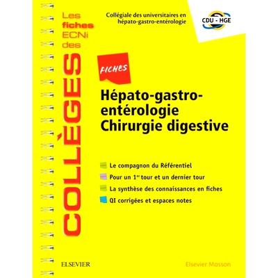预订 Fiches Hépato-gastroentérologie / Chirurgie digestive 肝胃肠病学/消化手术单: 9782294756795