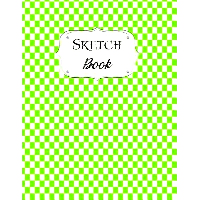 预订 Sketch Book: Checkered Sketchbook Scetchpad for Drawing or Doodling Notebook Pad for Creative Artists Lime Green Wh