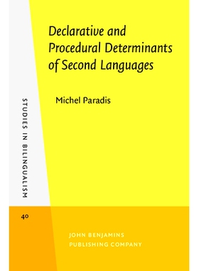预订 Declarative and Procedural Determinants of Second Languages: 9789027241771