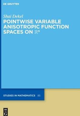 [预订]Pointwise Variable Anisotropic Function Spaces on 9783110761764
