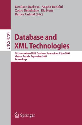 【预订】Database and XML Technologies