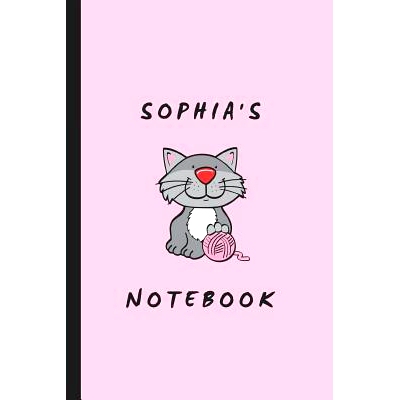 预订 Sophia’s Notebook: Personalised Cat Themed Notepad: 9781726800471