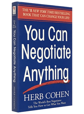 现货 英文原版 谈判无处不在 You Can Negotiate Anything 学会谈判技巧 谈判宝典 经济管理书籍 谈判天下 Herb Cohen