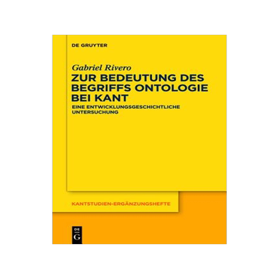 预订 Zur Bedeutung des Begriffs Ontologie bei Kant