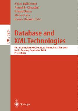 【预订】Database and XML Technologies