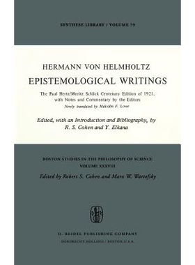预订 Epistemological Writings: The Paul Hertz/Moritz Schlick centenary edition of 1921, with notes and commentary by the