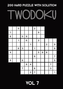 [预订]200 Hard Puzzle With Solution Twodoku Vol 7: Two overlapping Sudoku, puzzle booklet, 2 puzzles per p 9781671785779