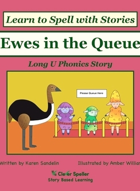 预订 Ewes in the Queue: Decodable Sound Phonics Reader for Long U Word Families: 9780648310259