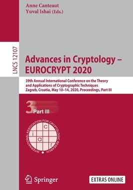 【预订】Advances in Cryptology – EUROCRYPT 2020