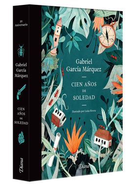 平装 西班牙语原版 百年孤独50周年 Luisa Rivera插画 Cien años de soledad 50 Aniversario 马尔克斯 Gabriel García Márquez