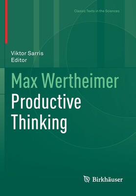 【预订】Max Wertheimer Productive Thinking 9783030360658