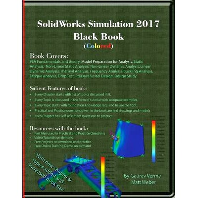 预订 SolidWorks Simulation 2017 Black Book (Colored): 9780995097490