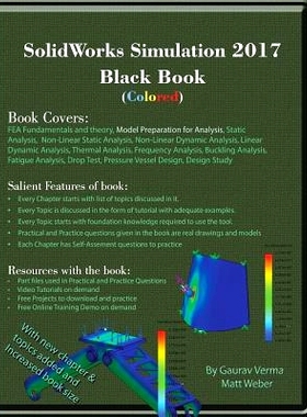 预订 SolidWorks Simulation 2017 Black Book (Colored): 9780995097490