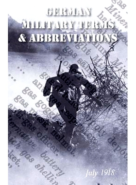 预订 Vocabulary of German Military Terms and Abbreviations: 9781783311675