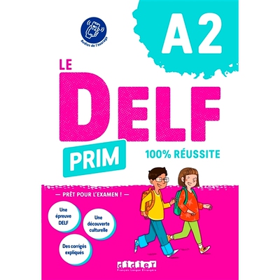 现货 少儿法语 DELF Prim A2 法语原版 法国进口考试教辅教材 出国留学 Le DELF Prim A2 * réussite