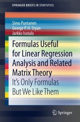 【预订】Formulas Useful for Linear Regression Analysis and Related Matrix Theory