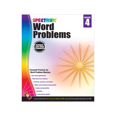Spectrum Word Problems, Grade 4 英文原版 Spectrum 数学应用题，4年级