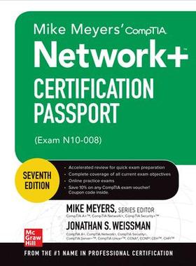 [预订]Mike Meyers’ Comptia Network+ Certification Passport, Seventh Edition (Exam N10-008) 9781264268962