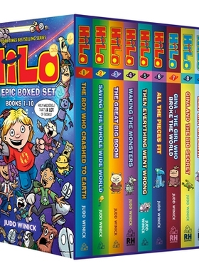 预订 Hilo: The Epic Boxed Set (Books 1-10): (A Graphic Novel Boxed Set): 9798217032839