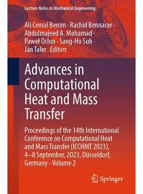 预订 Advances in Computational Heat and Mass Transfer Proceedings of the 14th International Conference on Computationa