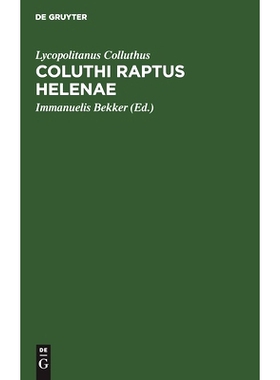 预订 Coluthi raptus Helenae: 9783112453032
