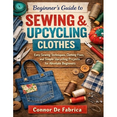 预订 Beginner’s Guide to Sewing & Upcycling Clothes: Easy Sewing Techniques, Clothing Fixes, and Simple Upcycling Proje