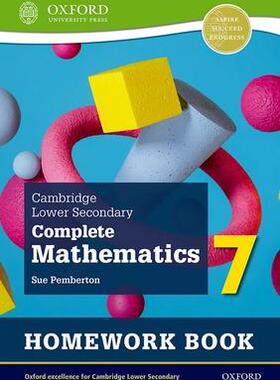 [预订]Cambridge Lower Secondary Complete Mathematics 7: Homework Book - Pack of 15 (Second Edition) 9781382018722