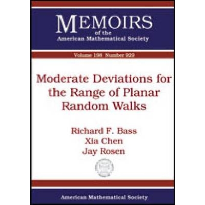 预订 Moderate Deviations for the Range of Planar Random Walks 平面随机行走范围的中偏差: 9780821842874