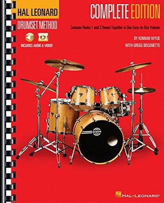 英文原版 架子鼓技法 Hal Leonard Drumset Method: Complete Edition (Books 1 & 2)