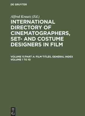 【预订】Film Titles, General Index Volume 1 - 10 9783598214448