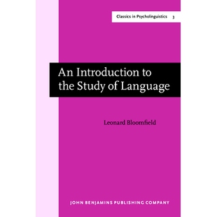 预订 An Introduction to the Study of Language. New edition.: 9789027218926