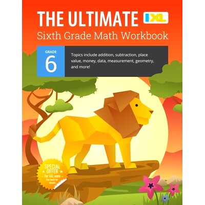 预订 The Ultimate Grade 6 Math Workbook: Geometry, Algebra Prep, Integers, Ratios, Expressions, Equations, Statistics, D